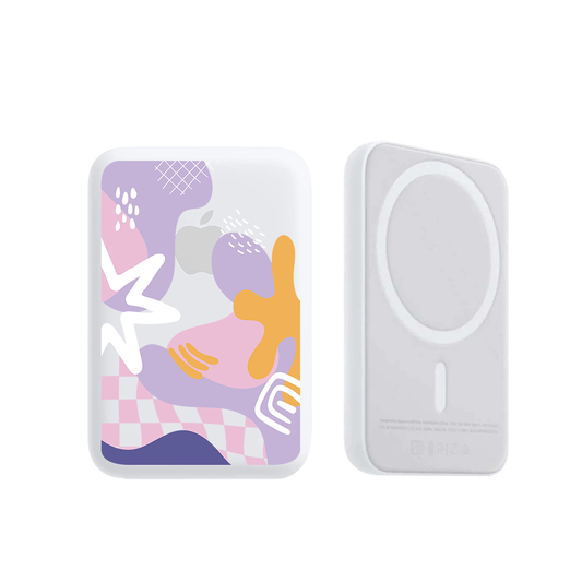 Magnetic Wireless Powerbank - Abstract Flower 4.0