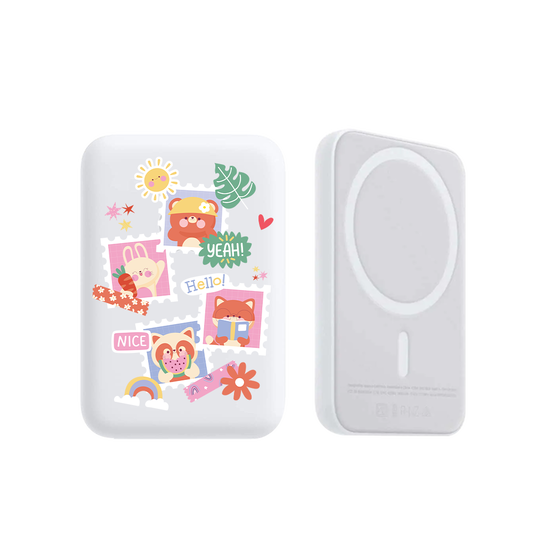 Magnetic Wireless Powerbank - Animal Squad