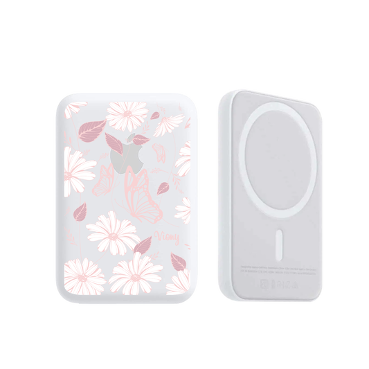 Magnetic Wireless Powerbank - Butterfly Daisy