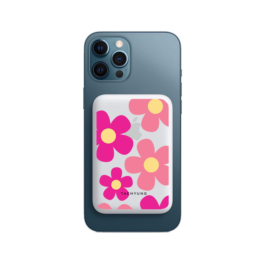 Magnetic Wireless Powerbank - Daisy Delight