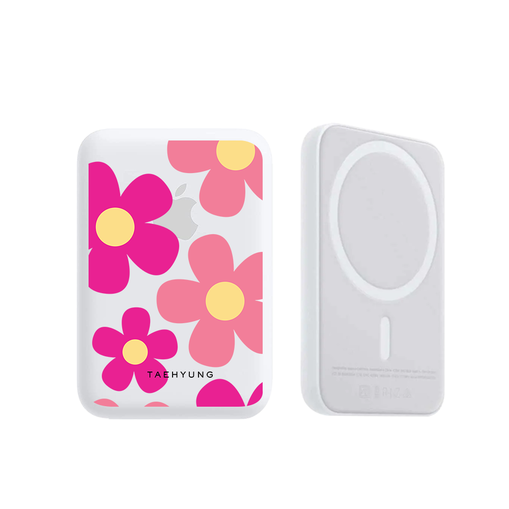 Magnetic Wireless Powerbank - Daisy Delight