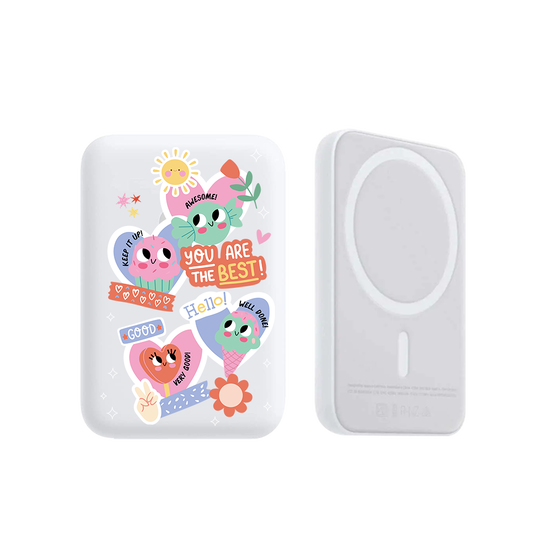 Magnetic Wireless Powerbank - Dessert Party