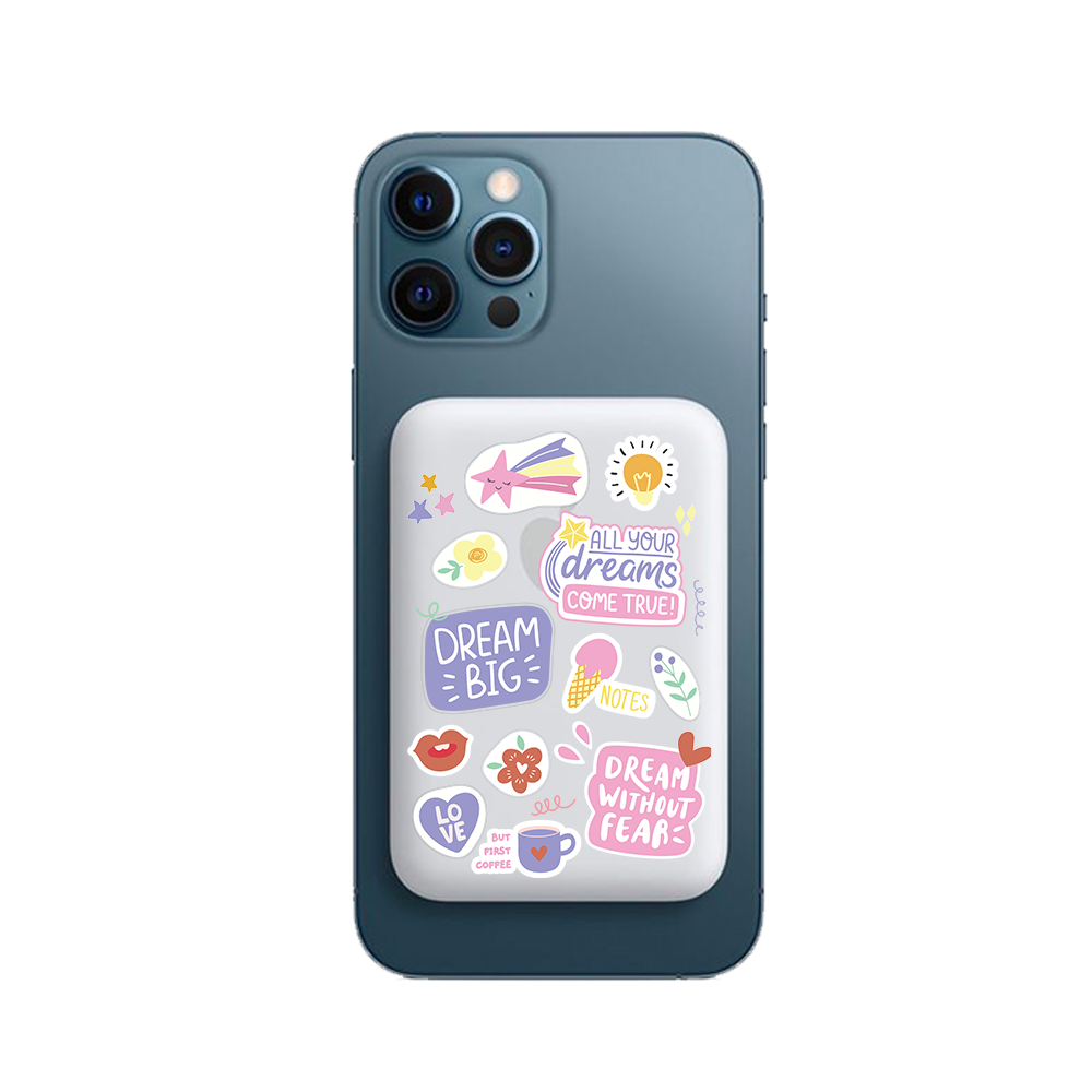 Magnetic Wireless Powerbank - Dream Sticker Pack