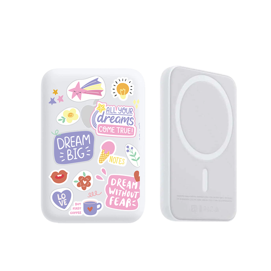 Magnetic Wireless Powerbank - Dream Sticker Pack