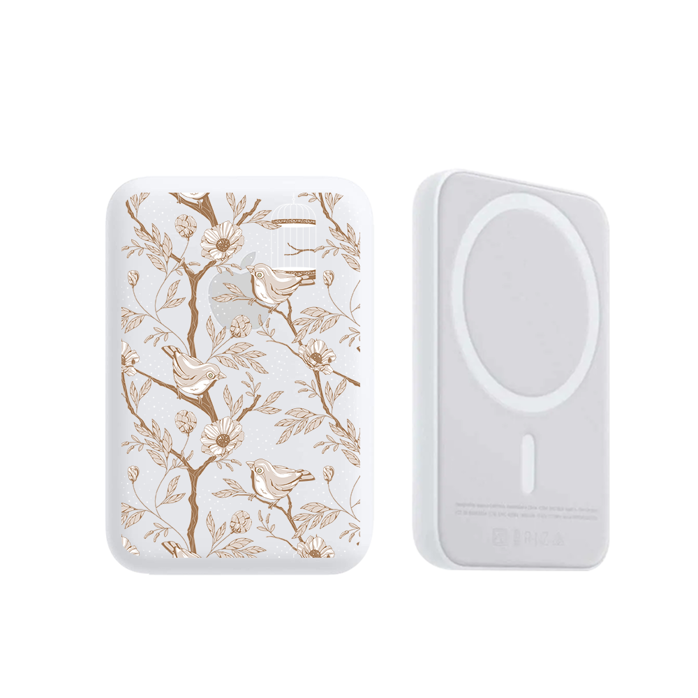 Magnetic Wireless Powerbank - Lovebird Monochrome 3.0