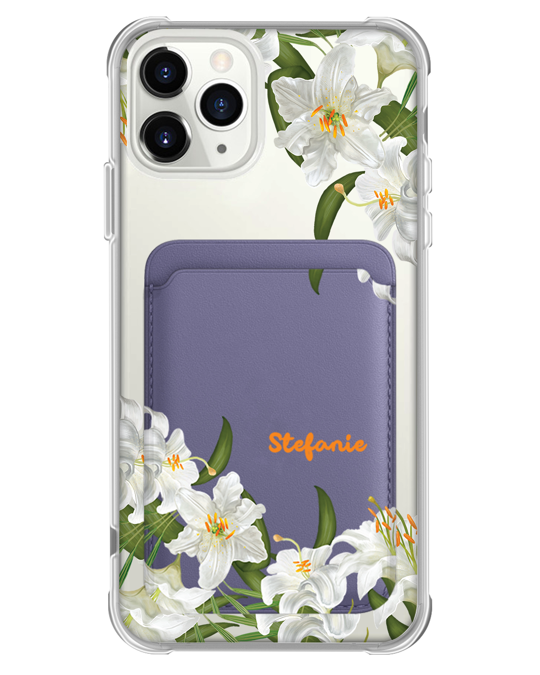 iPhone Magnetic Wallet Case - May Lily of the Valley