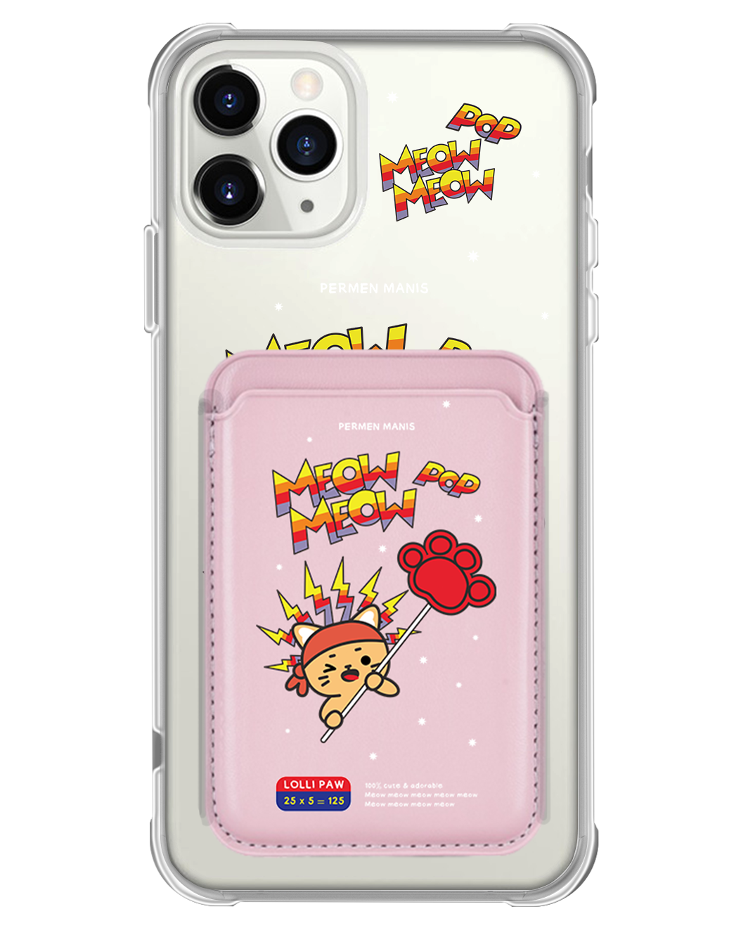 iPhone Magnetic Wallet Case - Meow Pop 1.0
