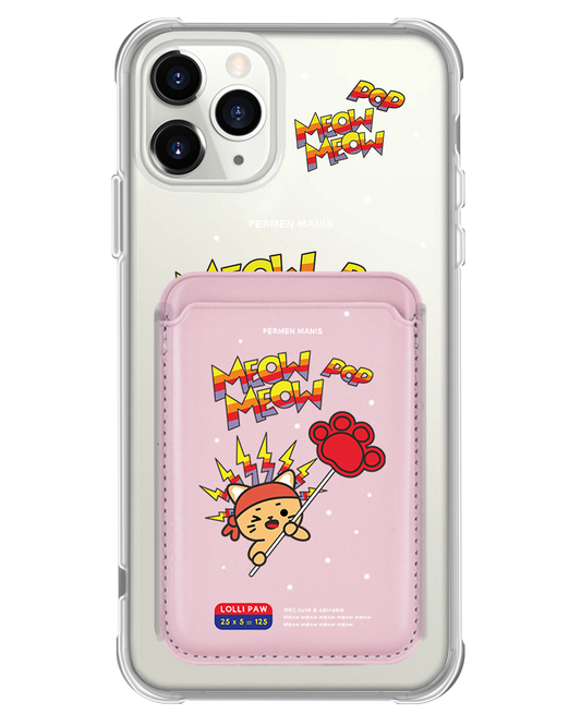 iPhone Magnetic Wallet Case - Meow Pop 1.0