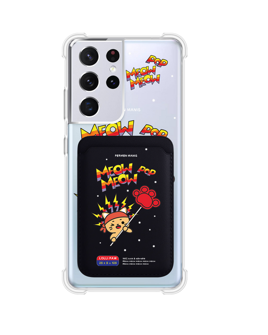 Android Magnetic Wallet Case - Meow Pop 1.0