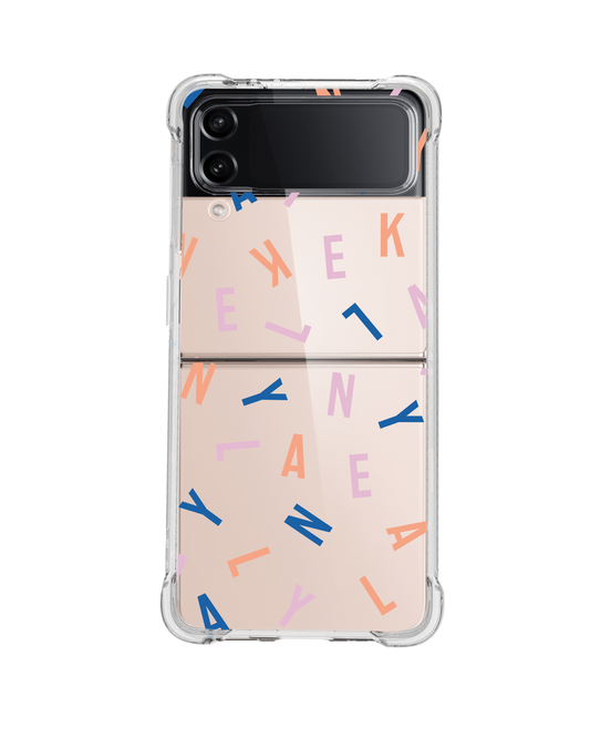 Android Flip / Fold Rearguard Hybrid - CUSTOM MONOGRAM 1.0 Rainbow