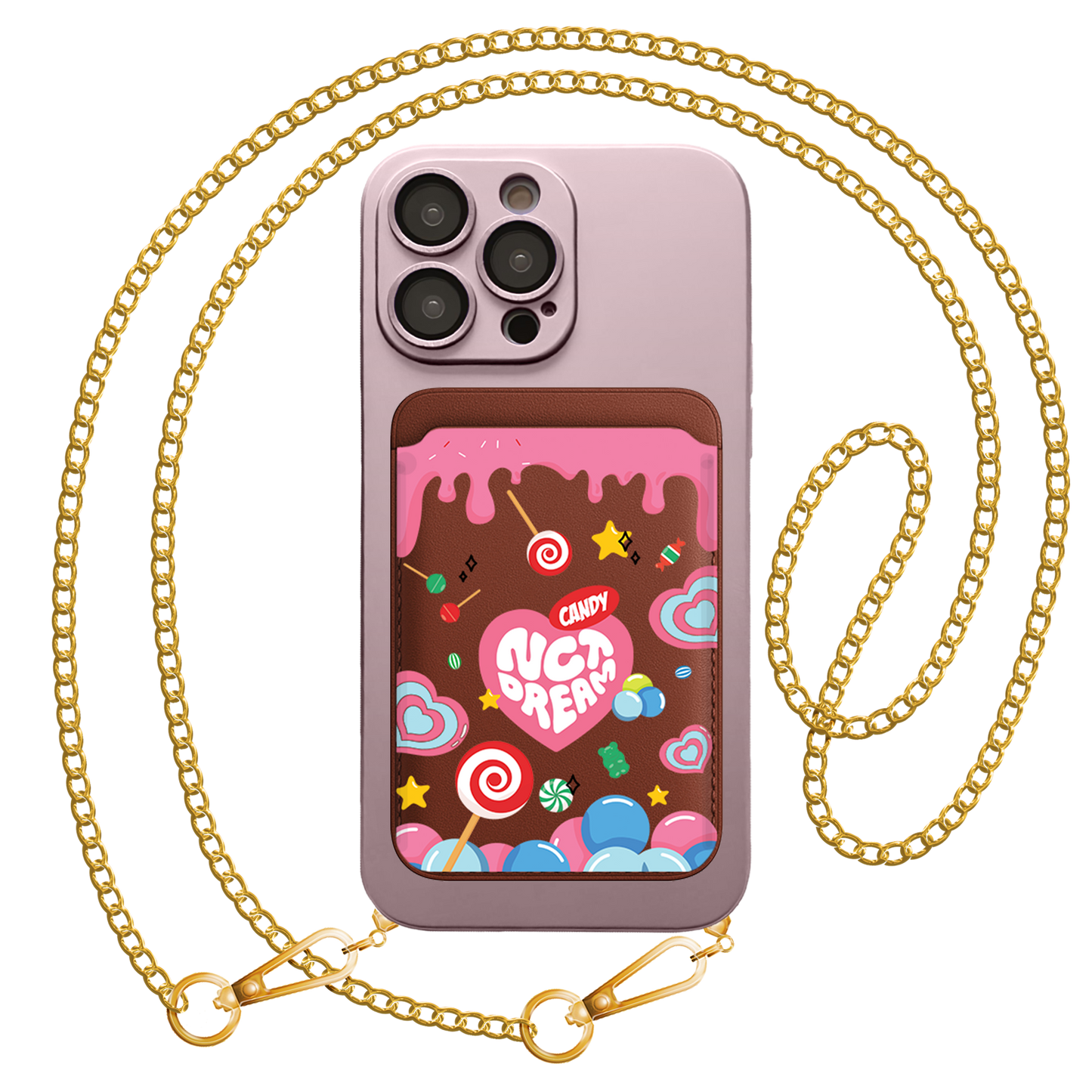 iPhone Magnetic Wallet Silicone Case - NCT Dream Candy 1.0