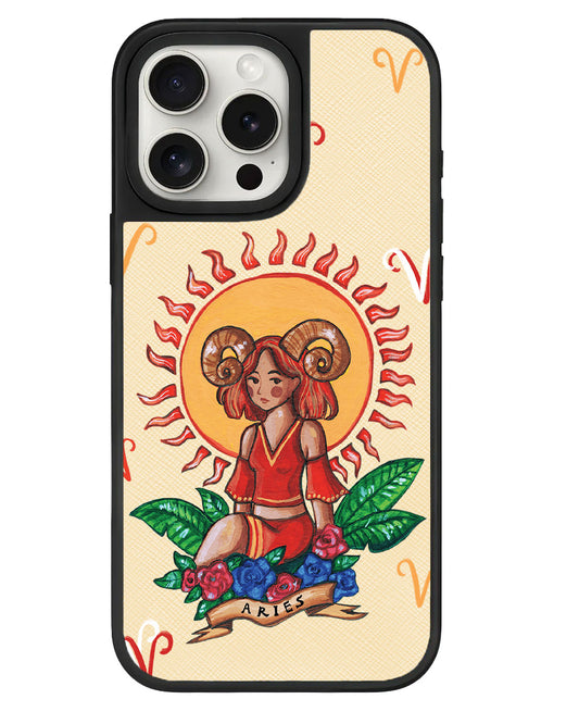 iPhone Leather Grip - Aries
