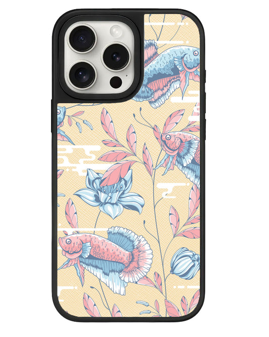 iPhone Leather Grip - Fish & Floral 3.0