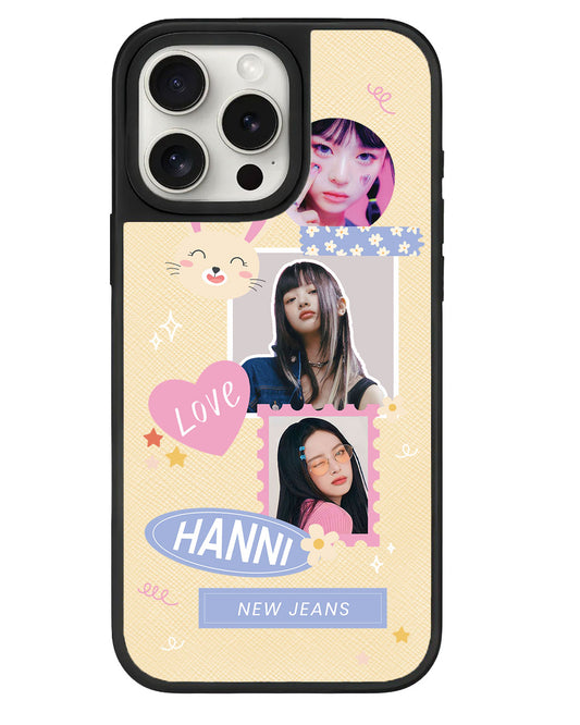 iPhone Leather Grip - Face Grid Frame