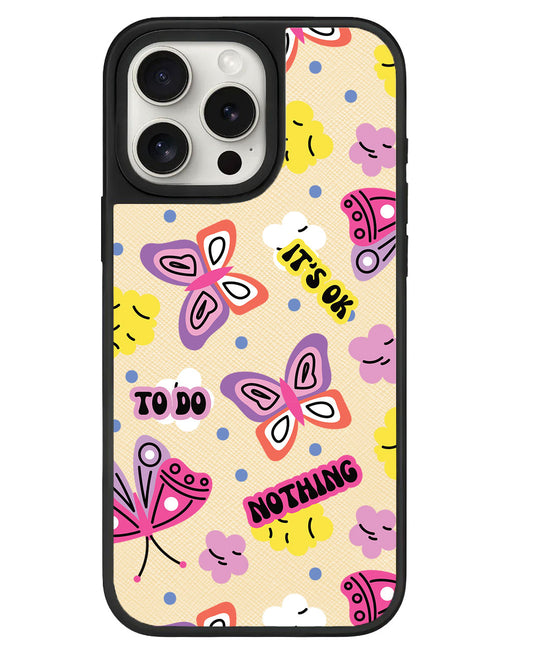 iPhone Leather Grip - It's OK to do Nothing