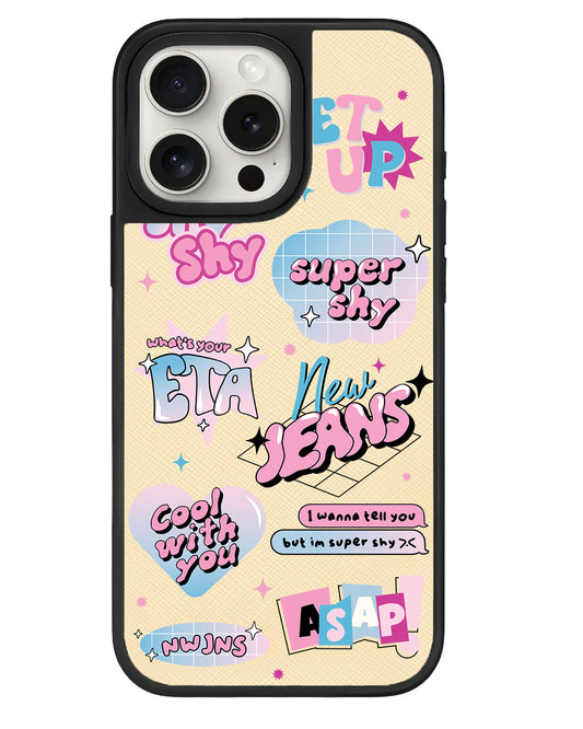 iPhone Leather Grip - New Jeans Super Shy