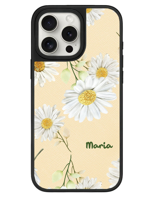 iPhone Leather Grip - October Chrysanthemum