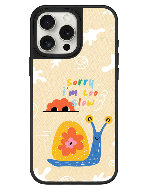 iPhone Leather Grip - Sorry Being Slow