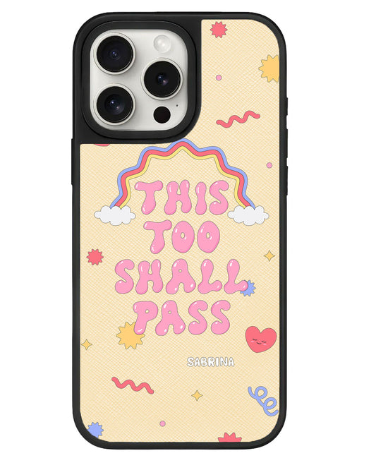 iPhone Leather Grip - This Too Shall Pass