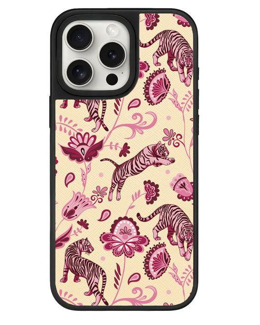 iPhone Leather Grip - Tiger & Floral 2.0