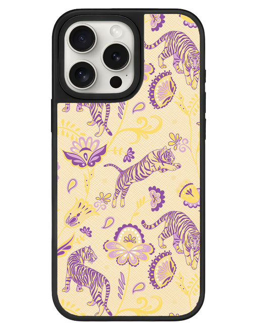 iPhone Leather Grip - Tiger & Floral 4.0
