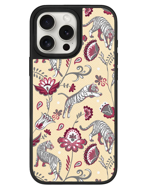 iPhone Leather Grip - Tiger & Floral 6.0