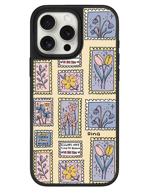 iPhone Leather Grip - Time to Bloom