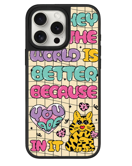 iPhone Leather Grip - You're My World