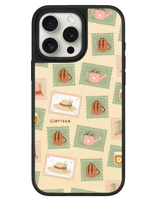 iPhone Leather Grip - Cottagecore Stamps
