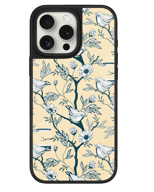 iPhone Leather Grip - Lovebird Monochrome