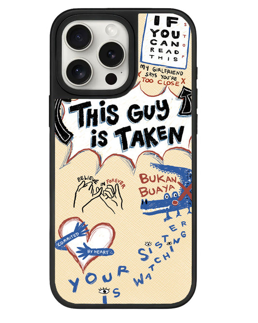 iPhone Leather Grip - Pelakor Proof (For Him)