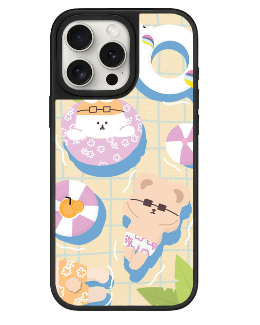 iPhone Leather Grip - Pool Party Pink