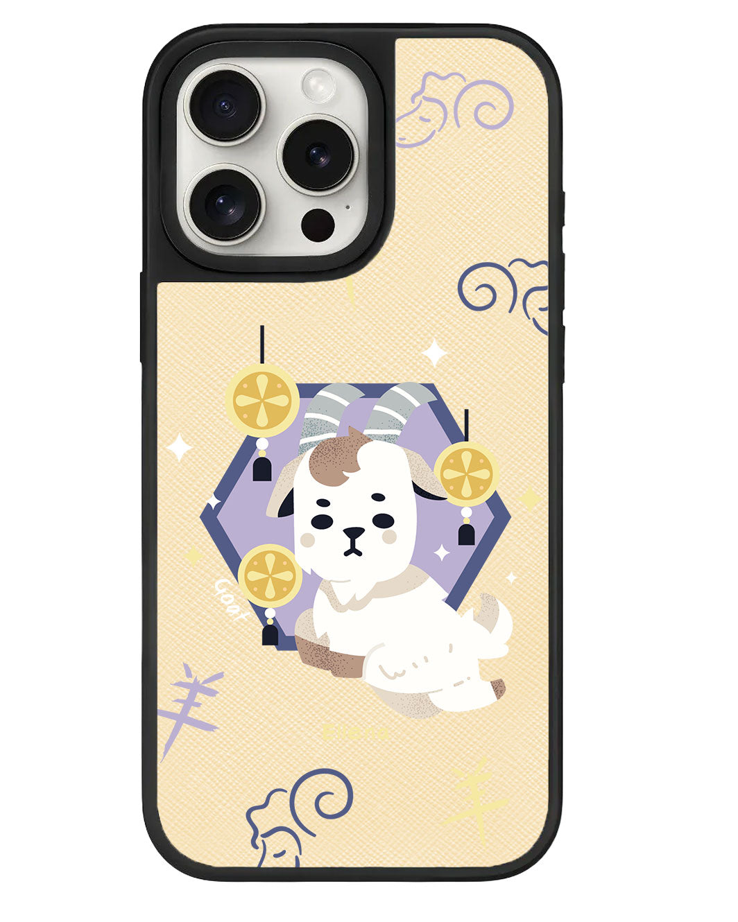 iPhone Leather Grip - Goat (Shio / Chinese Zodiac)