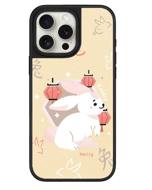 iPhone Leather Grip - Rabbit (Shio / Chinese Zodiac)