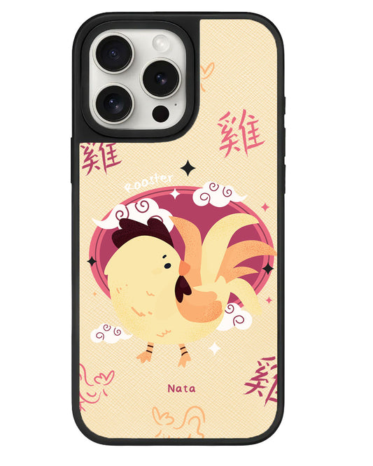 iPhone Leather Grip - Rooster (Shio / Chinese Zodiac)