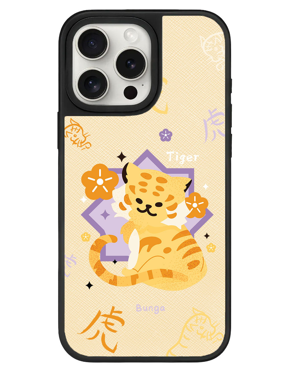 iPhone Leather Grip - Tiger (Shio / Chinese Zodiac)
