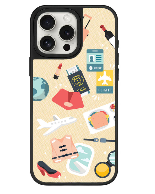 iPhone Leather Grip - Stewardess or Flight Attendant