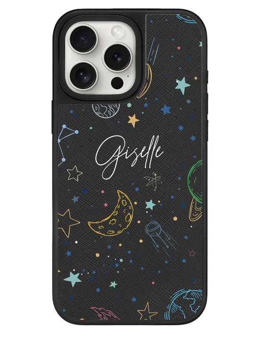 iPhone Leather Grip - Galaxy