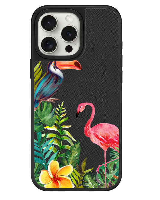 iPhone Leather Grip - Tropical