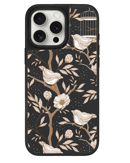 iPhone Leather Grip - Lovebird Monochrome 3.0