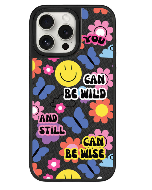 iPhone Leather Grip - You Can Be Wild & Free