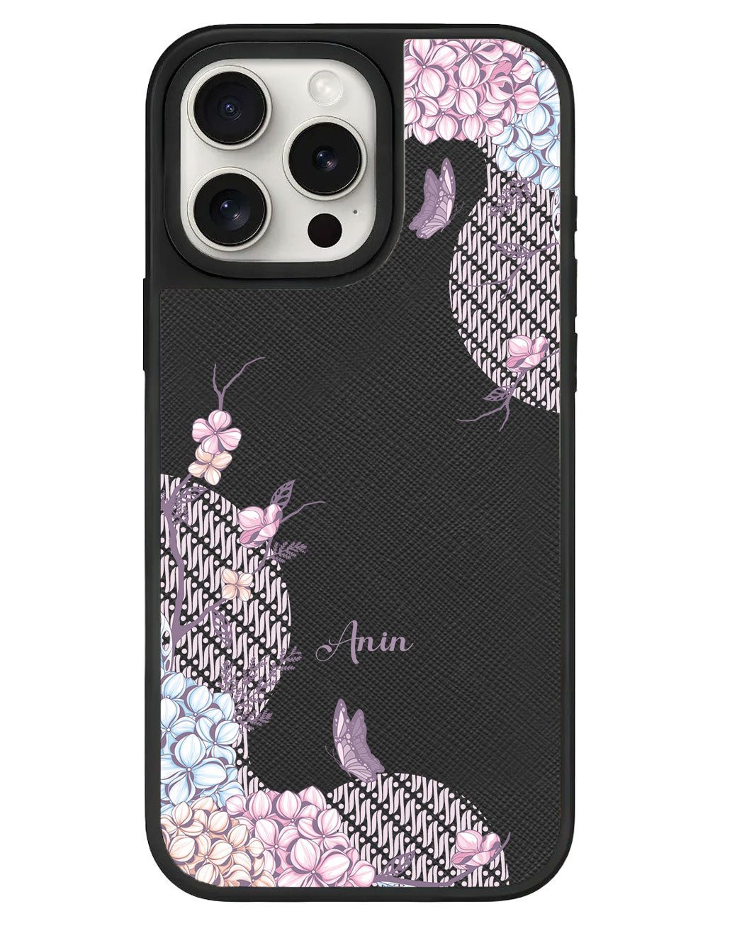 iPhone Leather Grip - Batik Floral