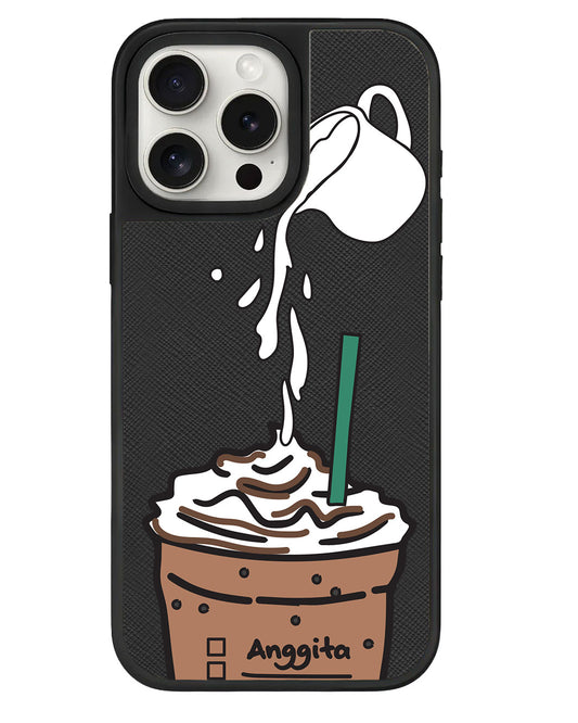 iPhone Leather Grip - Coffee Frappe