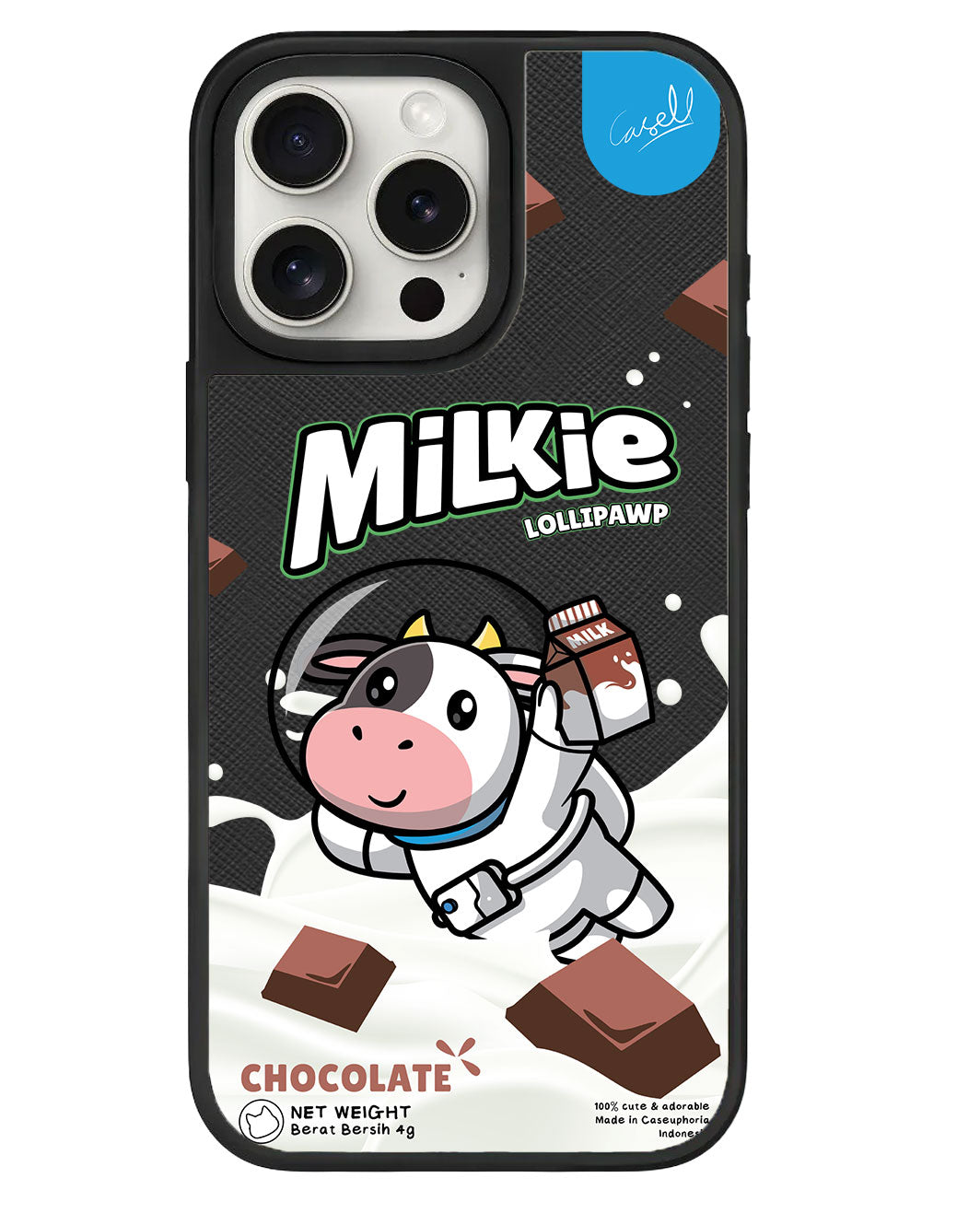 iPhone Leather Grip - Milkie