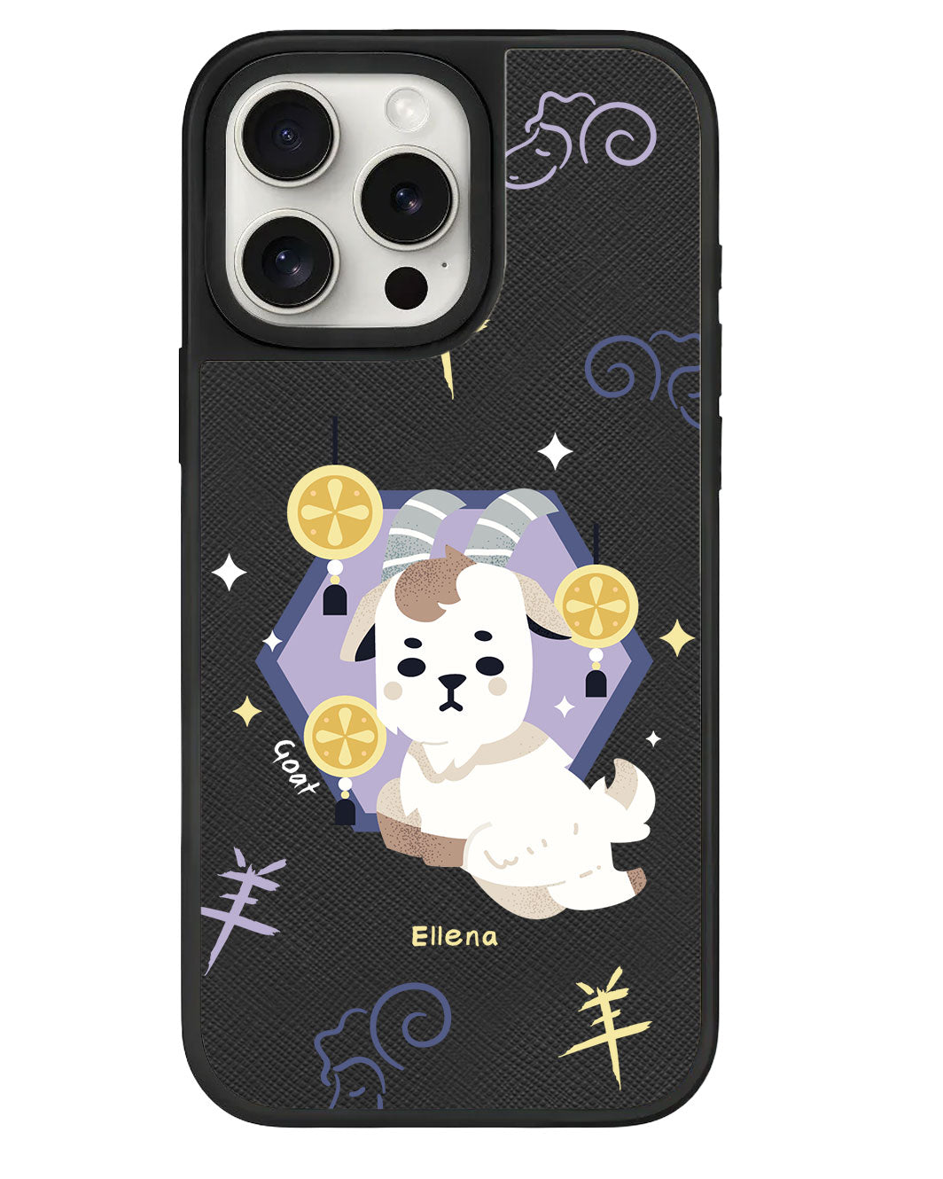 iPhone Leather Grip - Goat (Shio / Chinese Zodiac)