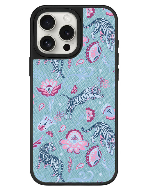 iPhone Leather Grip - Tiger & Floral 3.0