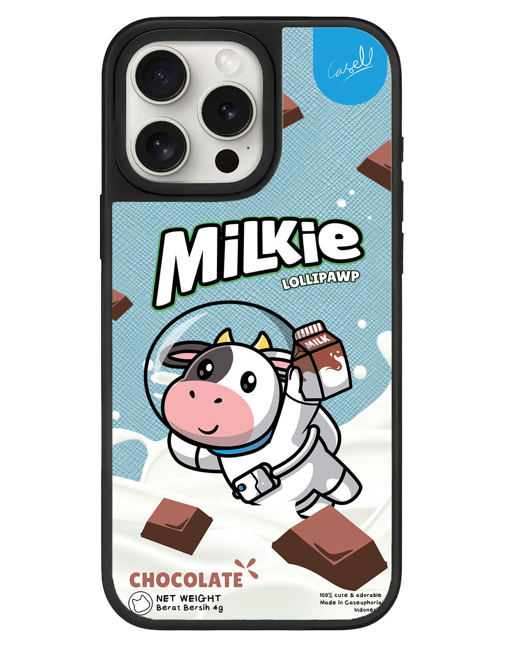 iPhone Leather Grip - Milkie