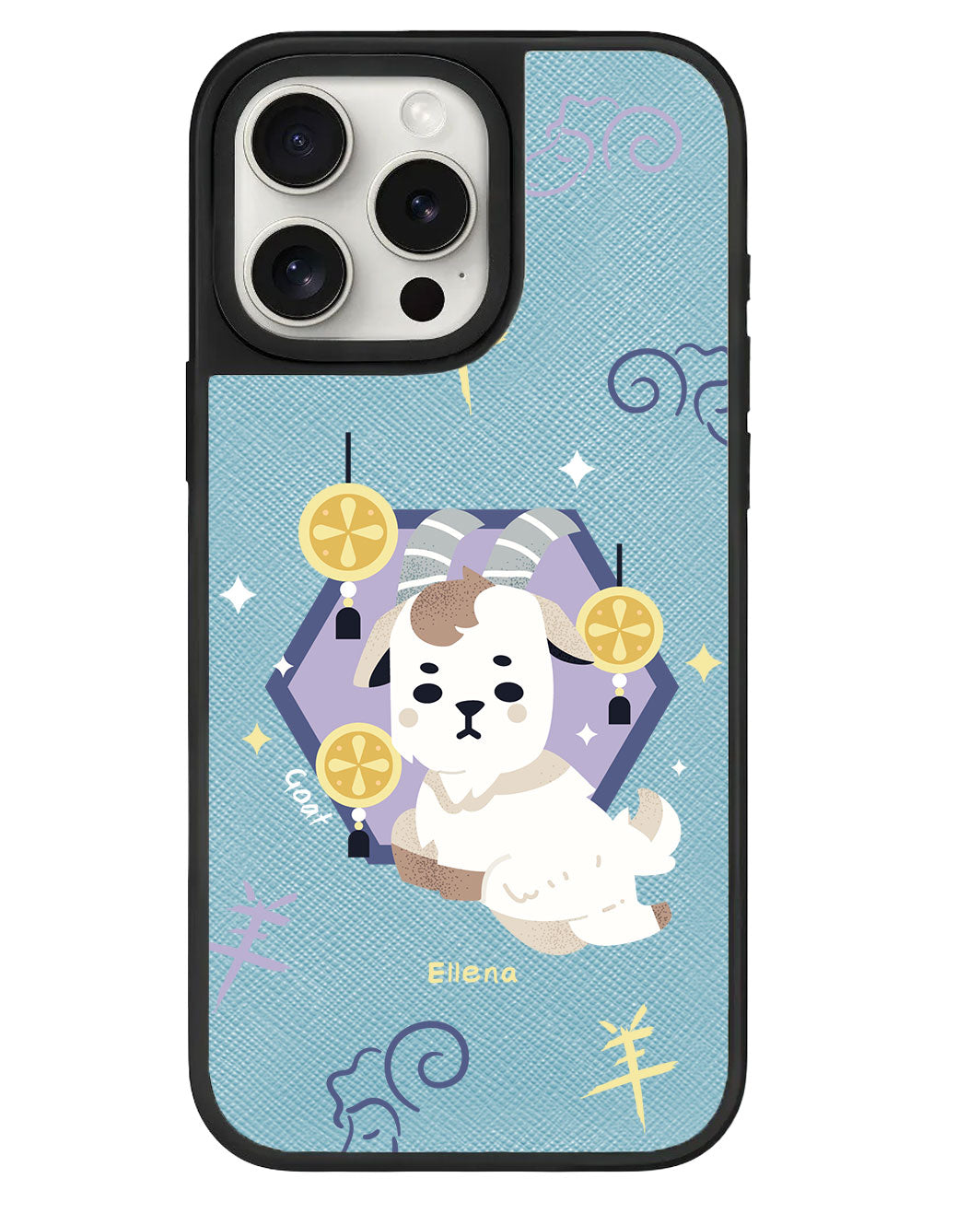 iPhone Leather Grip - Goat (Shio / Chinese Zodiac)