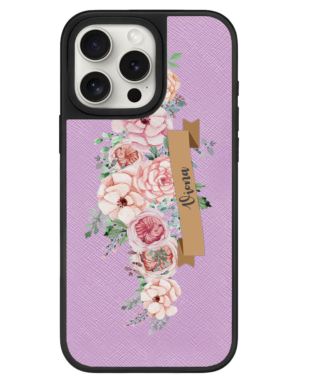 iPhone Leather Grip - Peony
