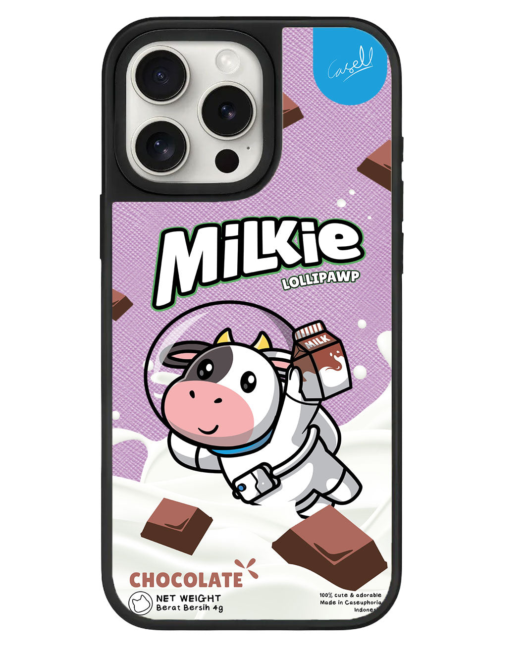 iPhone Leather Grip - Milkie